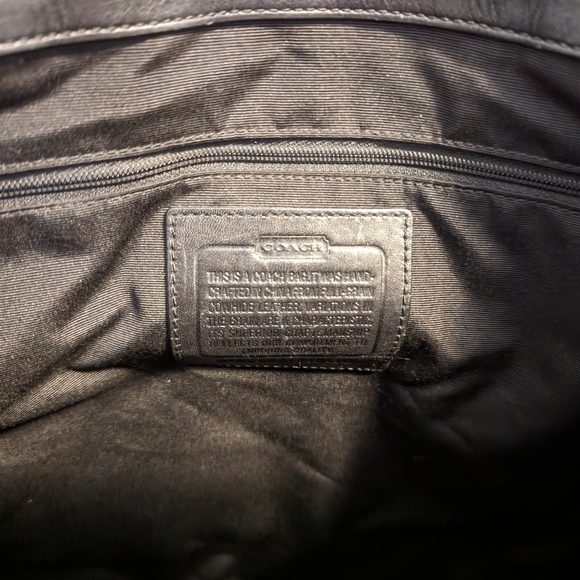 Coach Soho xl black leather carryall tote shoulder purse. - Picture 2 of 10